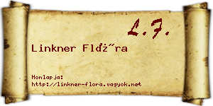 Linkner Flóra névjegykártya